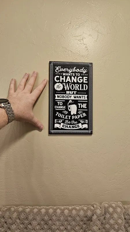 Decorative Craft Sign - 3D printed home decor sign